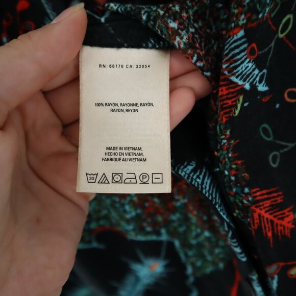 Anthropologie Black and Blue Floral Jumpsuit - Picture 5 of 11